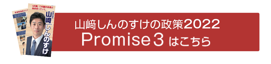 山﨑しんのすけの政策2022プロミス3